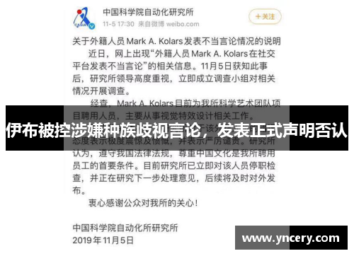 伊布被控涉嫌种族歧视言论，发表正式声明否认